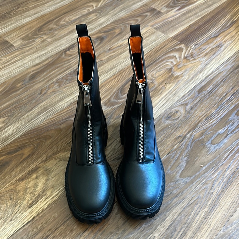 French Connection Black Zipper Boots